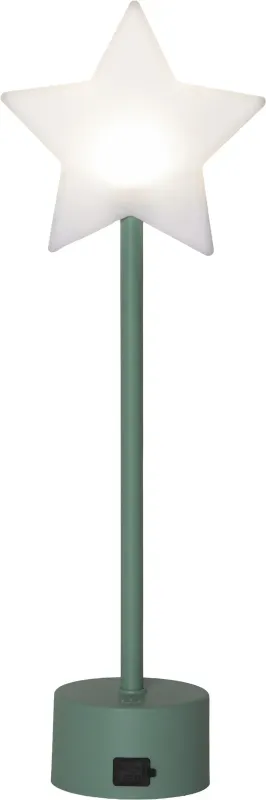 BLIZZ Stjärna USB 40cm Vit/Grön