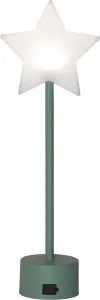 BLIZZ Stjärna USB 40cm Vit/Grön
