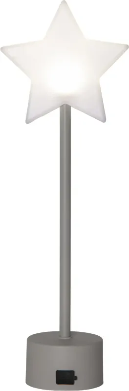 BLIZZ Stjärna USB 40cm Vit/Grå