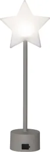 BLIZZ Stjärna USB 40cm Vit/Grå
