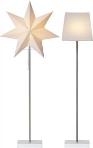 MOA Set m. Skärm & Stjärna på fot 82cm Vit
