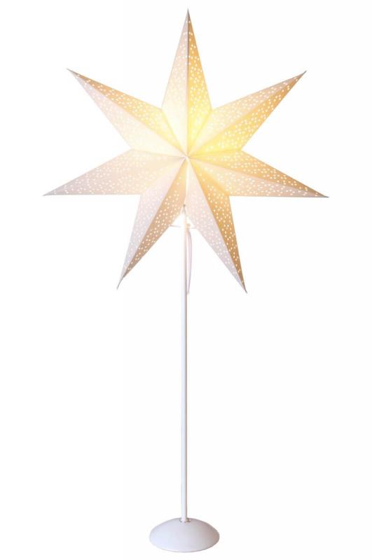 DOT Stjärna på fot 95cm Vit