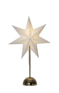 LOTTIE Stjärna på fot 55cm 50LED Mässing