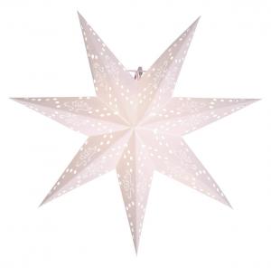 ROMANTIC Pappersstjärna 54cm Vit