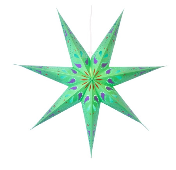 SIRI Hängande Stjärna 70cm Grön