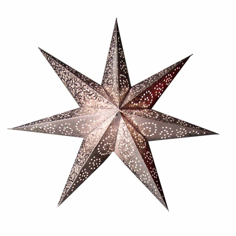 Antique Lös Pappersstjärna 48cm Silver