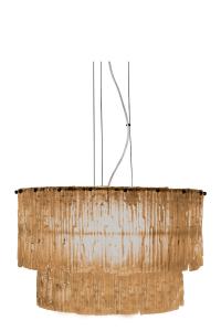 ABELONE Taklampa 47cm Svart/Amber