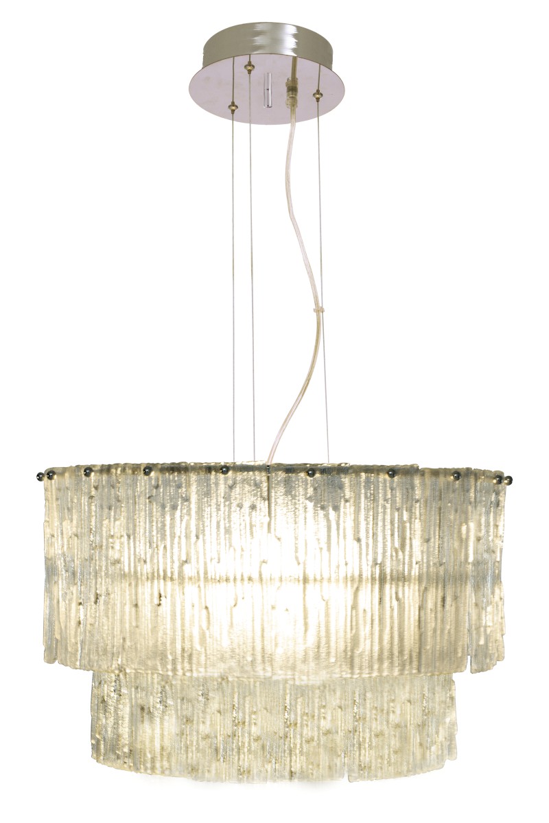 ABELONE Taklampa 47cm Krom/Klar