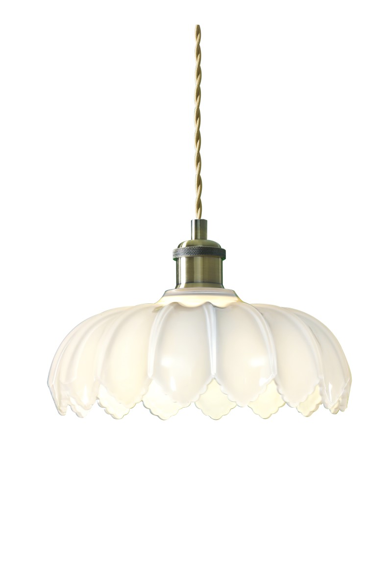 SOFIA Fönsterlampa 25cm Antik/Opalvit
