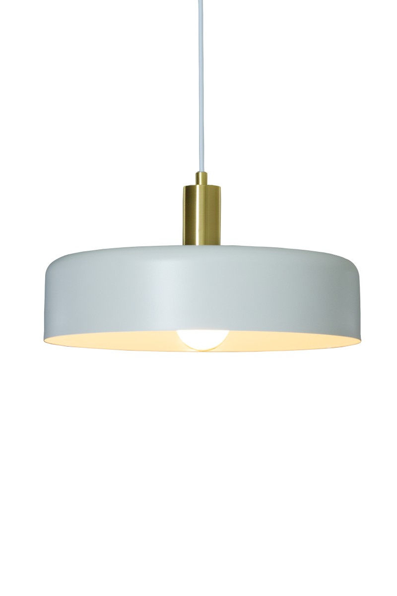 SUVI Taklampa 35cm Vit/Mässing