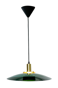 ZORA Taklampa 38cm Grön/Matt mässing