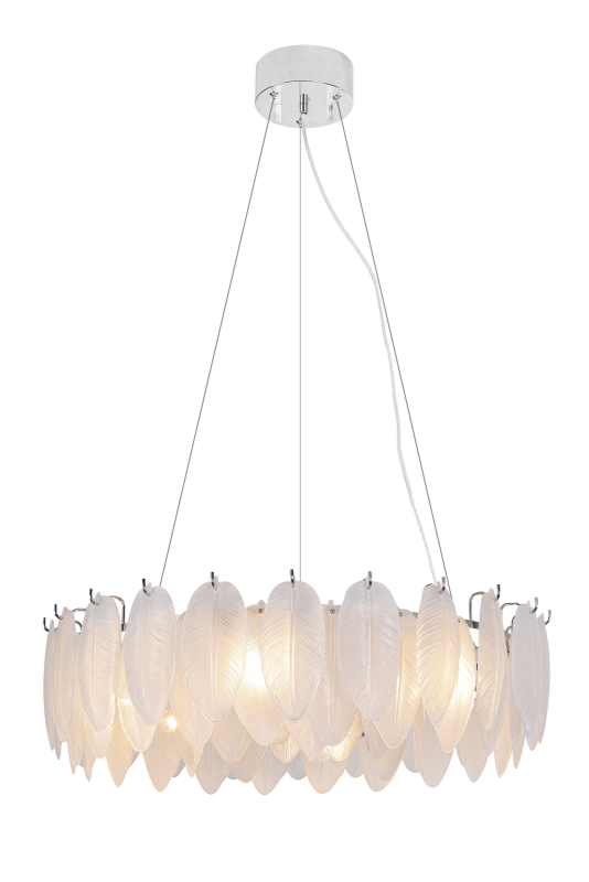 ADRIANA Taklampa 68cm Krom/Vit