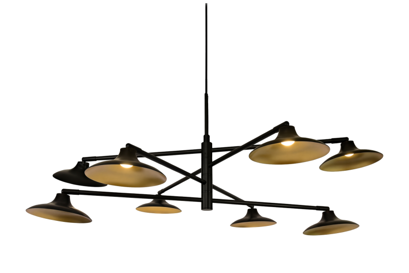 PELAGIA Taklampa 83cm Svart