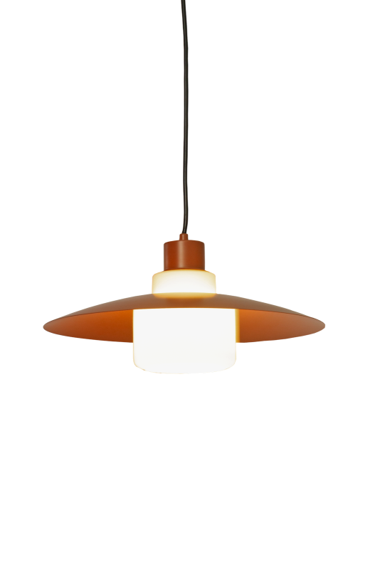 BRIELLA Taklampa 35cm Terracotta/Vit