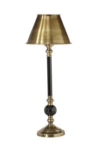ABBEY Bordslampa m.Mässingskärm 49cm Svart/Antikmässing
