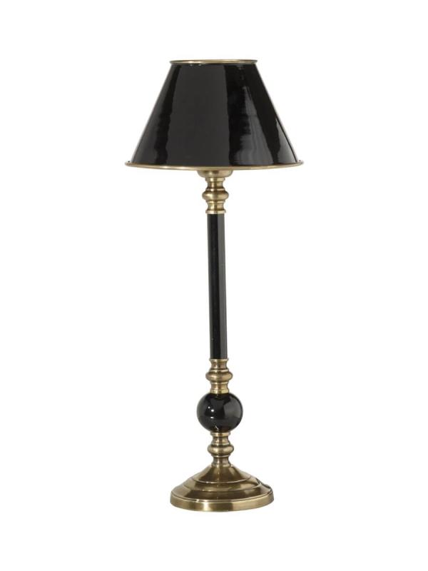 ABBEY Bordslampa m.Metallskärm 49cm Svart/Antikmässing