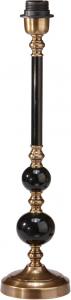 ABBEY Lampfot 50cm Svart/Antikmässing