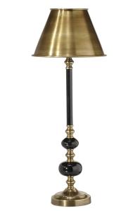ABBEY Bordslampa m.Mässingskärm 57cm Svart/Antikmässing
