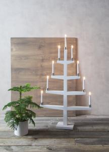 TALL Ljusstake 110cm Vit