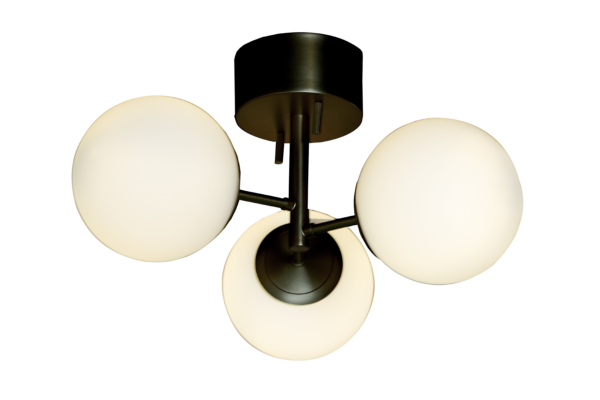 SUZAN Plafond 45cm Svart/Vit