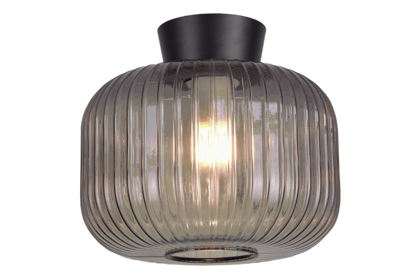 VANJA Plafond 28cm Svart/Rökgrå