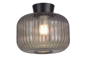 VANJA Plafond 28cm Svart/Rökgrå