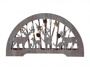 FAUNA Bordsdekoration Lazercut 25cm 10LED Natur