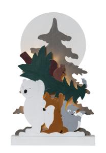 FOREST FRIENDS Batteridekoration Jul 45cm