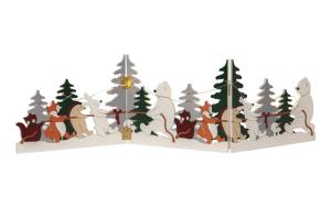 FOREST FRIENDS Bordsdekoration Dragkamp Batteri 48cm Flerfärgad