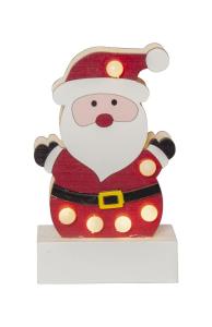 FREDDY Inomhusdekoration Tomte Batteri 14cm Röd