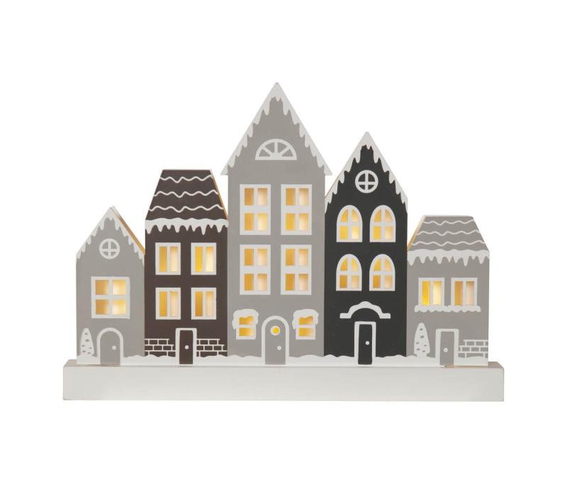 VILLA Ljusstake Batteri 6L 32cm Flerfärgad