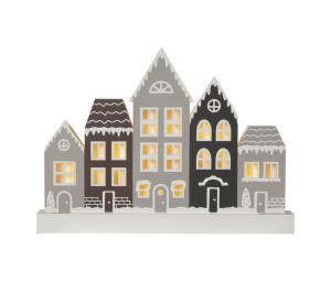 VILLA Ljusstake Batteri 6L 32cm Flerfärgad