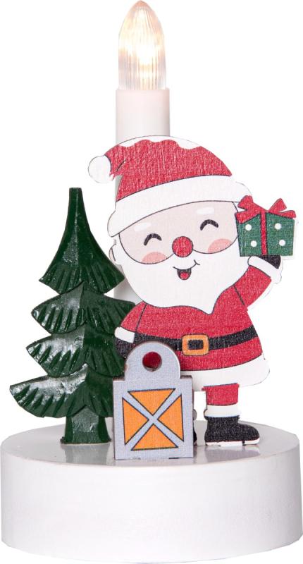BILLY Ljusstake Tomte 14cm Flerfärgad
