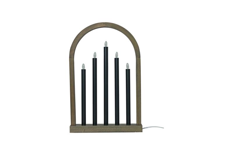 OSLO Träljusstake 48,5cm Brun