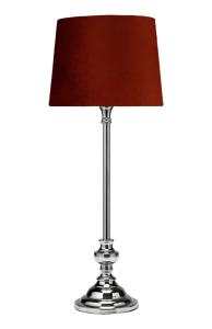 ANDREA Bordslampa m.Skärm 55cm Krom/Rost