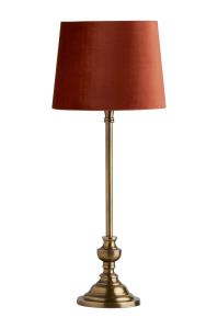 ANDREA Bordslampa m.Kromskärm 70cm Antikmässing/Rost