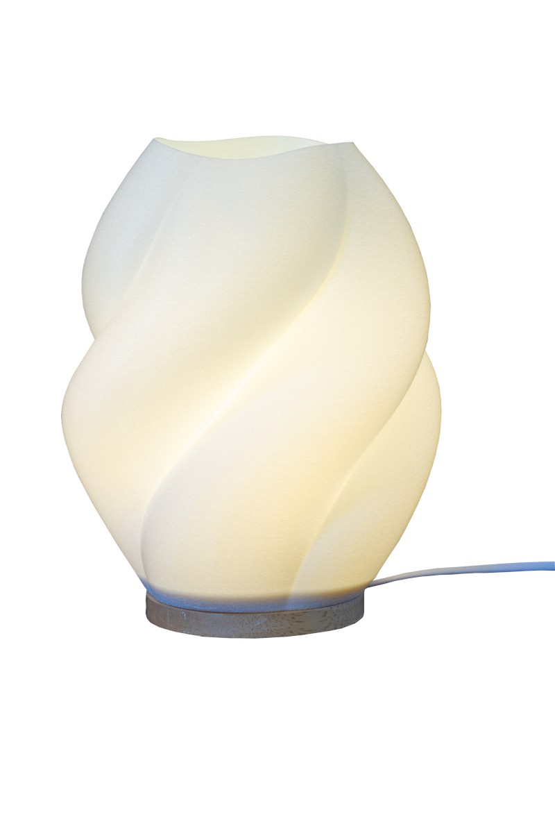 CLOUD Bordslampa 25cm Trä/Vit