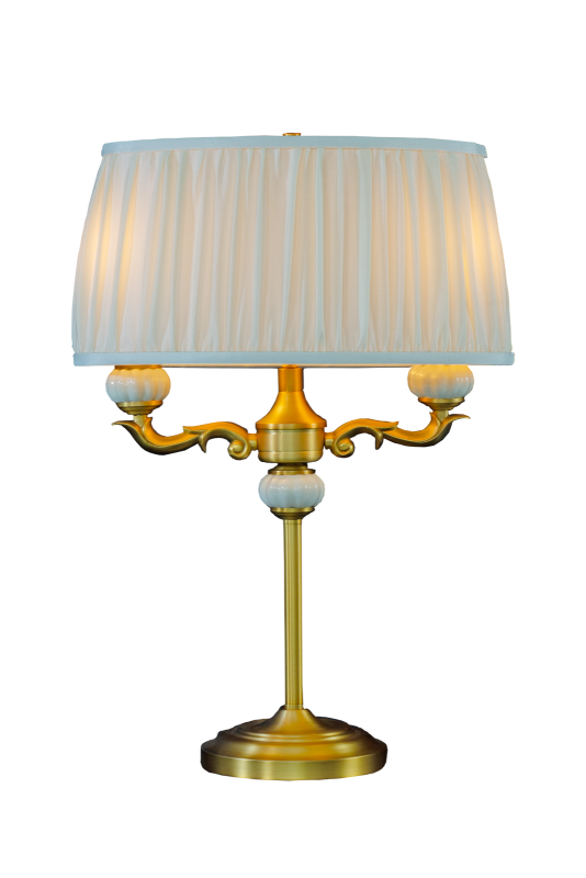 TOULOUSE Bordslampa 55cm Guld/Naturvit