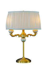 TOULOUSE Bordslampa 55cm Guld/Naturvit