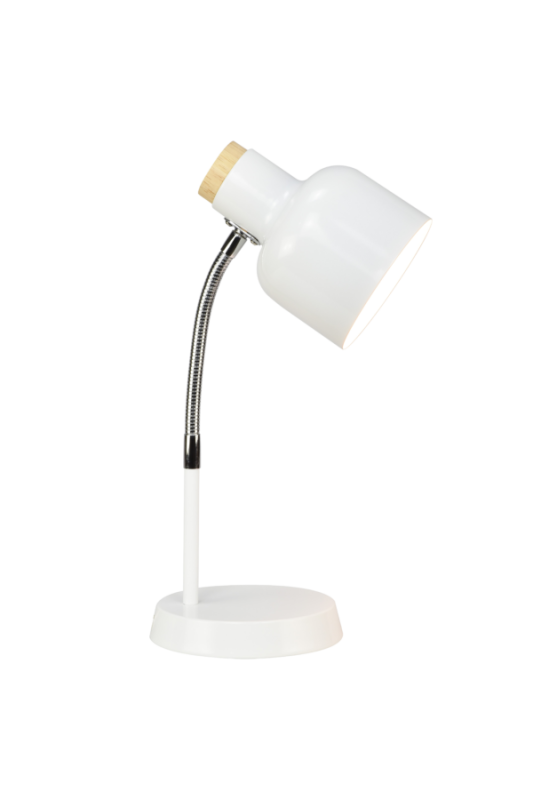 HUGO Bordslampa 34cm Vit/Trä