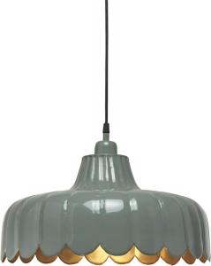WELLS Taklampa 45cm Grön/Guld