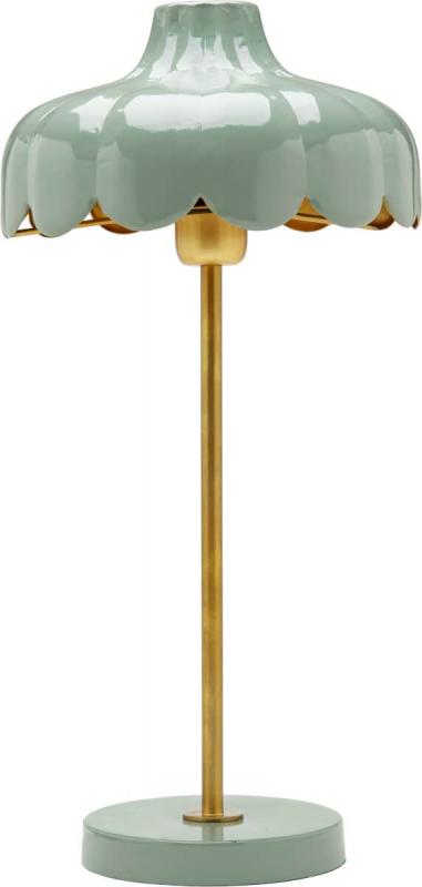 WELLS Bordslampa 50cm Grön/Guld