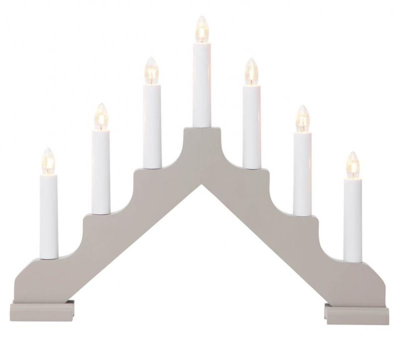 ADA Träljusstake 37,5cm Elefantgrå