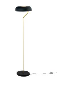 BREMEN Golvlampa 130cm Svart/Matt Mässing