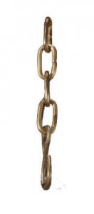 KEDJA med krok Grov 100cm Råmässing