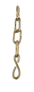 KEDJA med krok Grov 100cm Guld