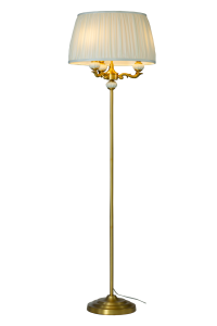 TOULOUSE Golvlampa 155cm Guld/Naturvit