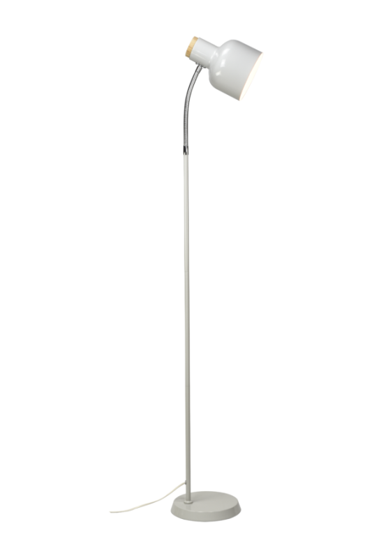 HUGO Golvlampa 138cm Vit/Trä