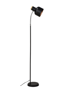 HUGO Golvlampa 138cm Svart/Trä