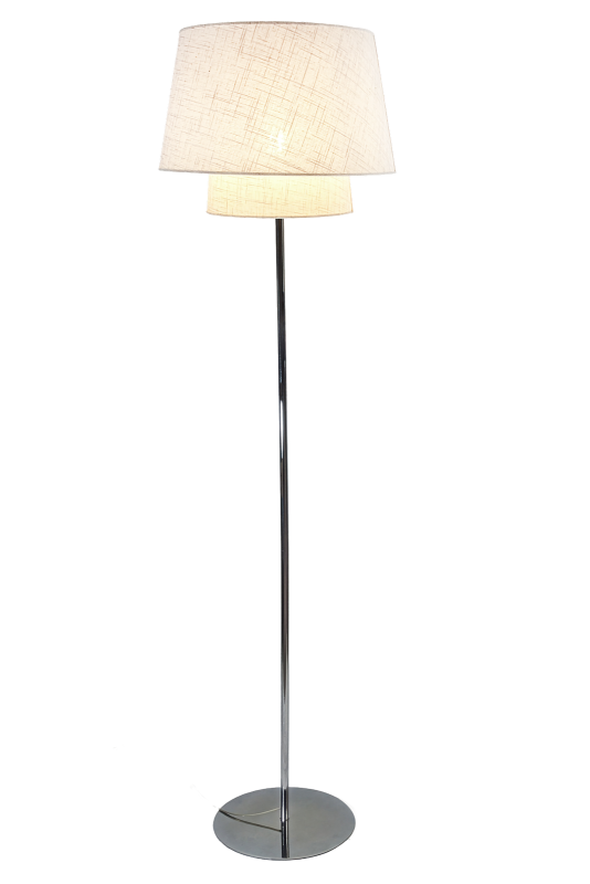 DOBLE Golvlampa 148cm Krom/Vit